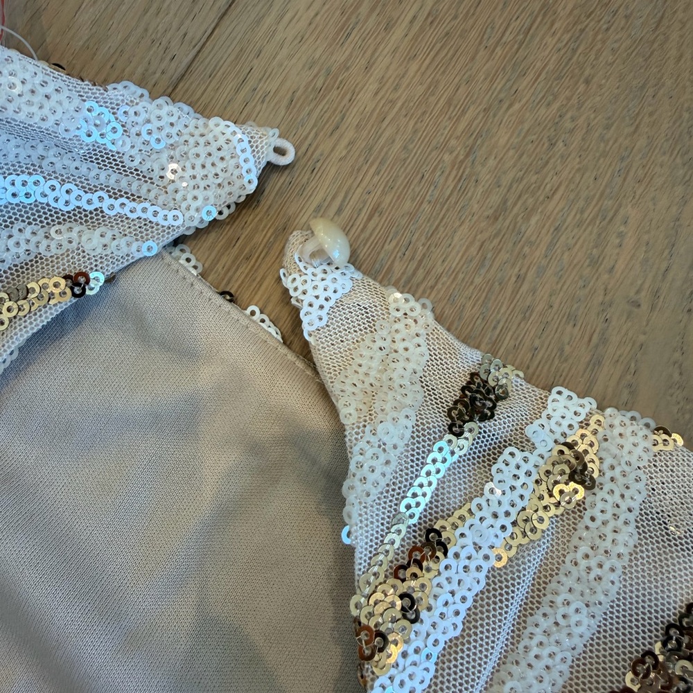 Hello Molly Gold and Cream Sequin Dress - Picture 7 of 7